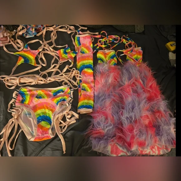 Custom CyberFyber Rave Outfit - Picture 1 of 4